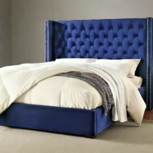 Admiral Wing Back bed with metal studs