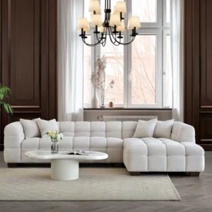 Aluxo Tribeca Bubble Teddy Boucle Sofa Corner