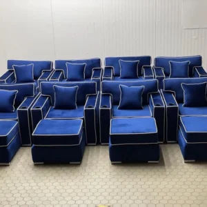 Barclay Cinema style sofa Armchair Contrast Piping Cup holders