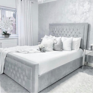 Bliss Bed Diamond pattern bed with bumper border