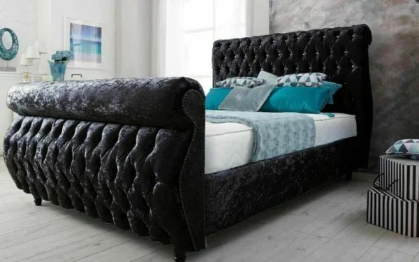 Majestic Swan Bed Roll Top Head and Footboard