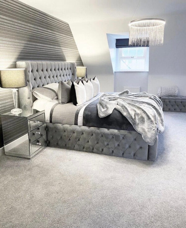 Winged Ambassador Chesterfield Bed Frame - Image 2
