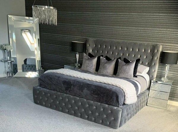 Winged Ambassador Chesterfield Bed Frame - Image 4