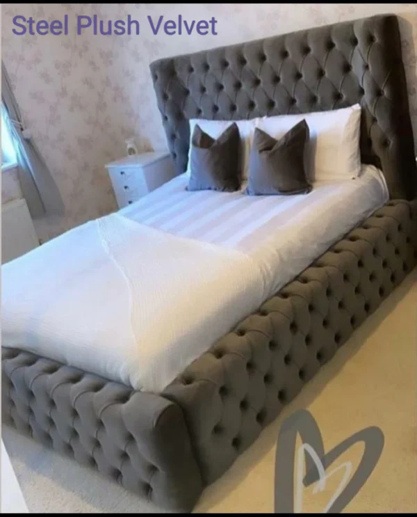Winged Ambassador Chesterfield Bed Frame - Image 6