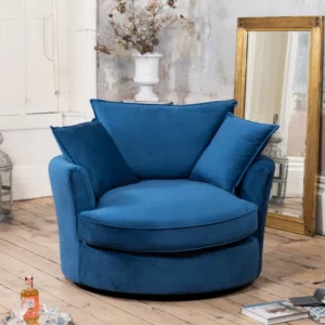 Cuddle Swivel Chair Velvet Love seat
