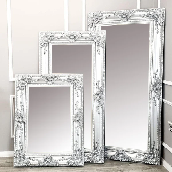 Roma Antique Baroque Style Oversized Mirrors Gold Silver Grey - Image 4
