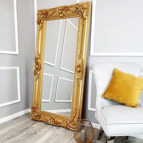 Roma Antique Baroque Style Oversized Mirrors Gold Silver Grey - Image 7